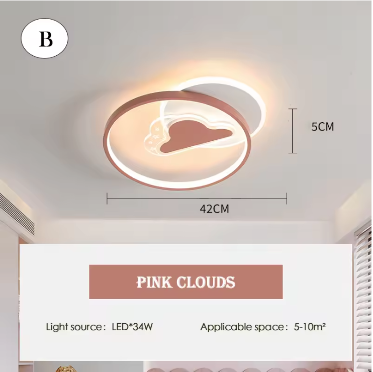 Pastelune LED Ceiling Light – Dimmable Kids Ceiling Lamp | Soft Ambient Lighting for Children's Spaces