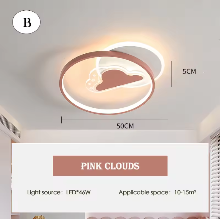 Pastelune LED Ceiling Light – Dimmable Kids Ceiling Lamp | Soft Ambient Lighting for Children's Spaces