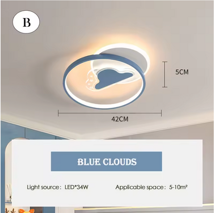 Pastelune LED Ceiling Light – Dimmable Kids Ceiling Lamp | Soft Ambient Lighting for Children's Spaces