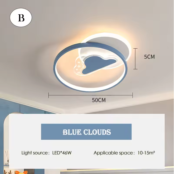 Pastelune LED Ceiling Light – Dimmable Kids Ceiling Lamp | Soft Ambient Lighting for Children's Spaces