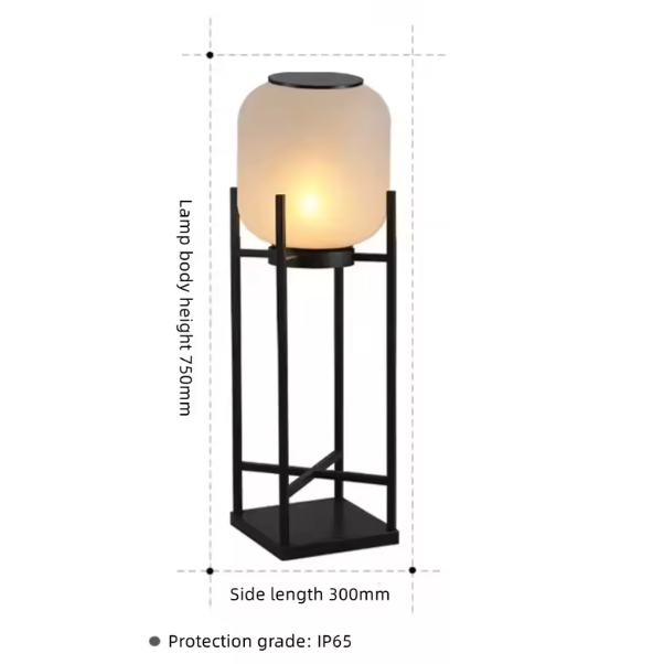 Solar Floor Lantern – Outdoor Solar Lamp | Weatherproof Garden & Patio Lighting