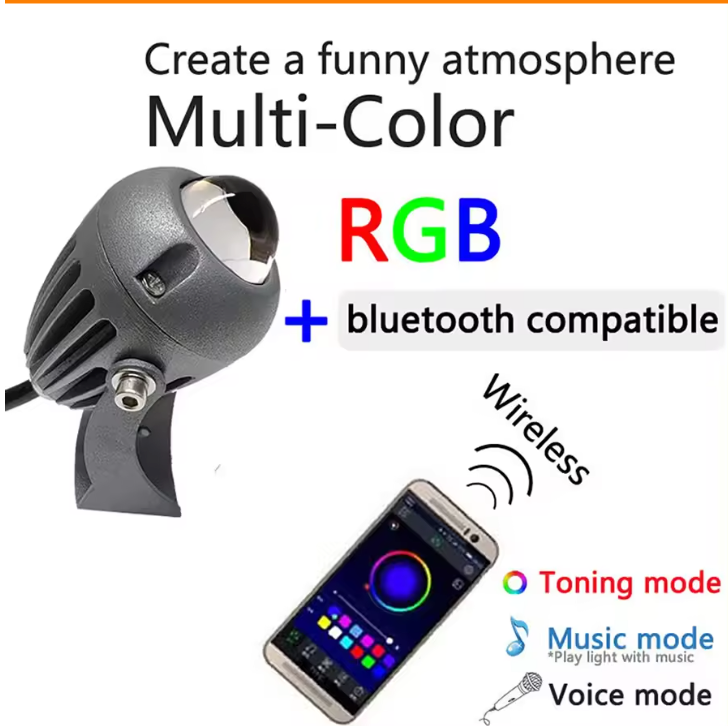 LUMIBEAM SoloSpot RGB LED Outdoor Wall Spotlight – IP66 Waterproof | 12W Exterior Accent Lighting