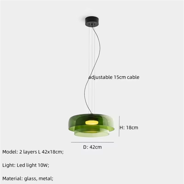 Virelli Glass Pendant Light – Vintage-Inspired Ceiling Lamp | Contemporary Medieval Style Hanging Light