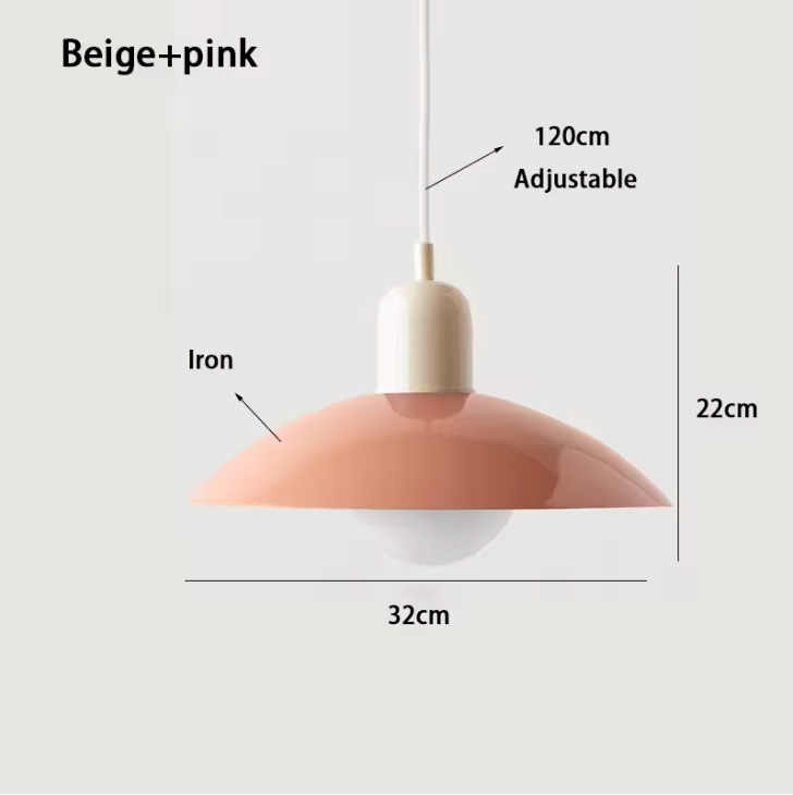 Modena Macaron Pendant Light – Bauhaus Inspired Hanging Lamp | Colourful Modern Ceiling Lighting for Contemporary Interiors