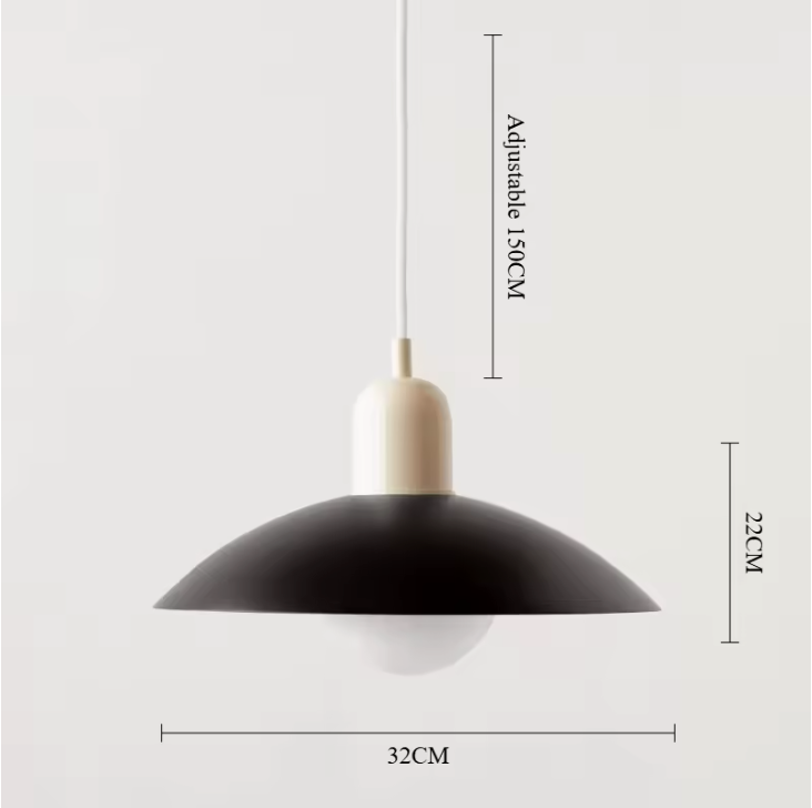 Modena Macaron Pendant Light – Bauhaus Inspired Hanging Lamp | Colourful Modern Ceiling Lighting for Contemporary Interiors