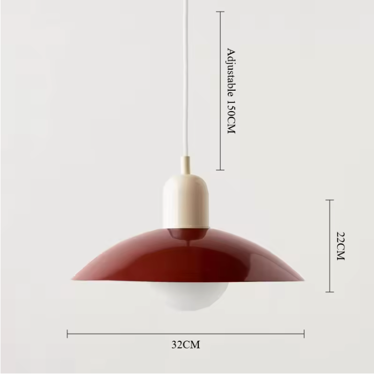 Modena Macaron Pendant Light – Bauhaus Inspired Hanging Lamp | Colourful Modern Ceiling Lighting for Contemporary Interiors