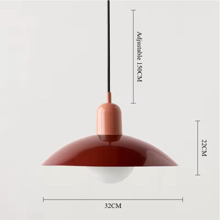 Modena Macaron Pendant Light – Bauhaus Inspired Hanging Lamp | Colourful Modern Ceiling Lighting for Contemporary Interiors