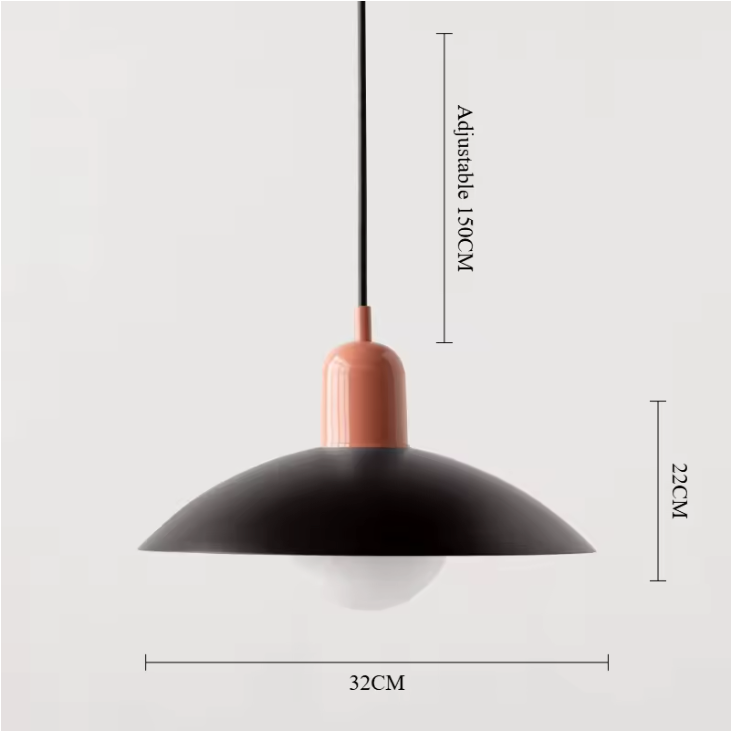 Modena Macaron Pendant Light – Bauhaus Inspired Hanging Lamp | Colourful Modern Ceiling Lighting for Contemporary Interiors