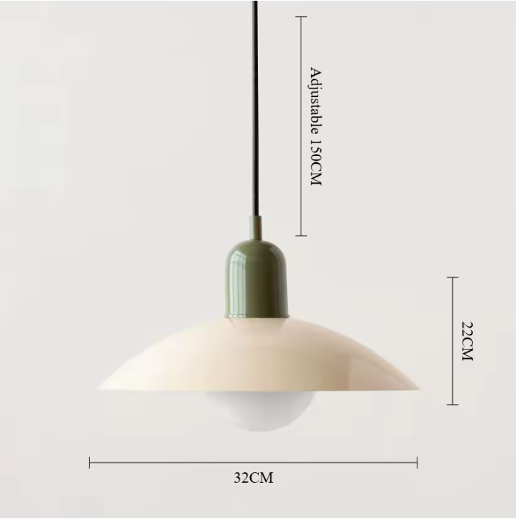 Modena Macaron Pendant Light – Bauhaus Inspired Hanging Lamp | Colourful Modern Ceiling Lighting for Contemporary Interiors