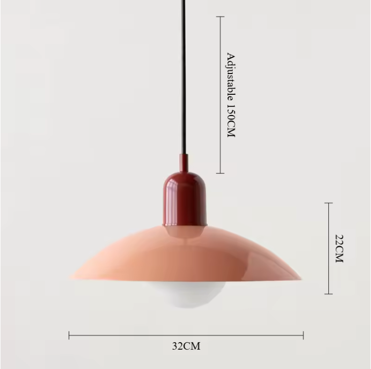 Modena Macaron Pendant Light – Bauhaus Inspired Hanging Lamp | Colourful Modern Ceiling Lighting for Contemporary Interiors