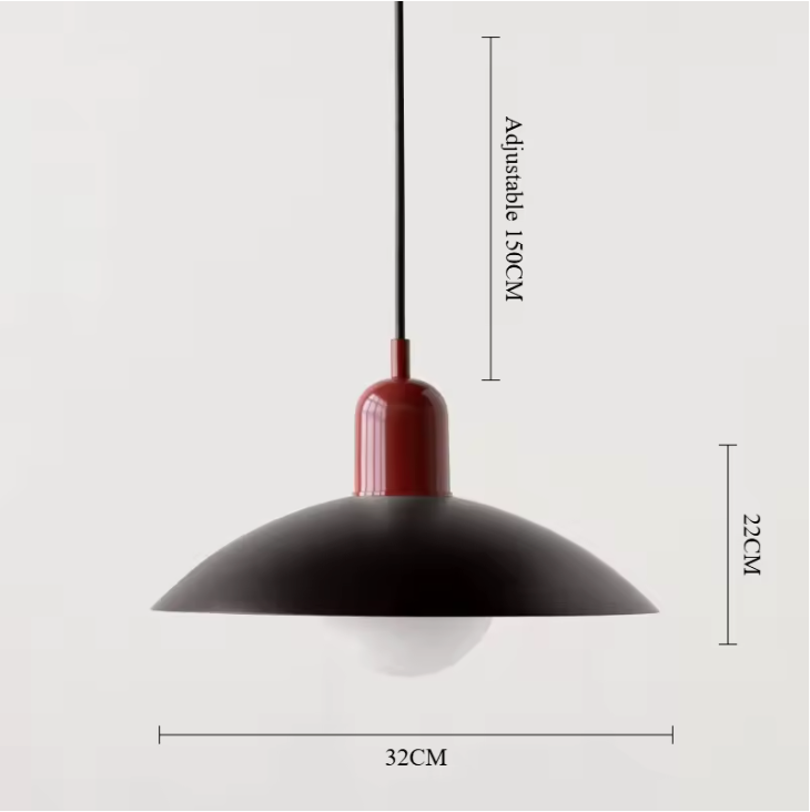 Modena Macaron Pendant Light – Bauhaus Inspired Hanging Lamp | Colourful Modern Ceiling Lighting for Contemporary Interiors