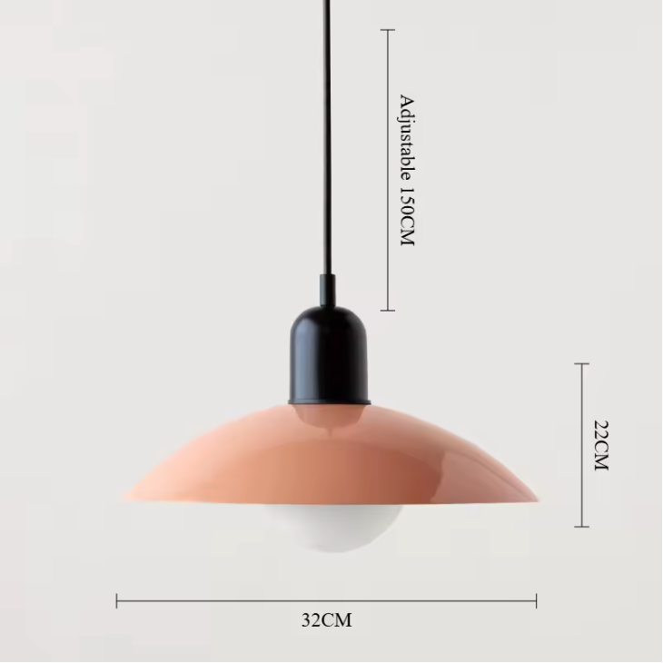 Modena Macaron Pendant Light – Bauhaus Inspired Hanging Lamp | Colourful Modern Ceiling Lighting for Contemporary Interiors