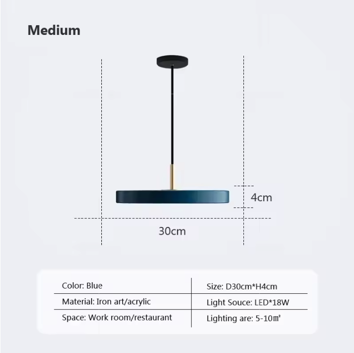 Orbisaucer LED Pendant Light – Minimalist UFO Ceiling Lamp | Modern Sculptural Hanging Light for Contemporary Interiors
