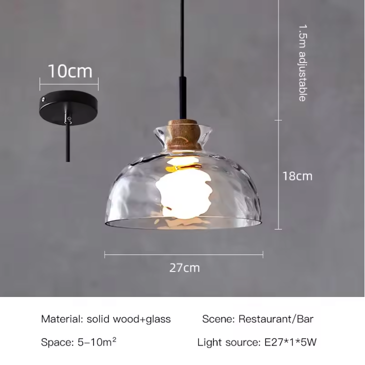 TOKYO Glass Chandelier – Minimalist Modern Pendant Light | Elegant Ambient Interior Lighting