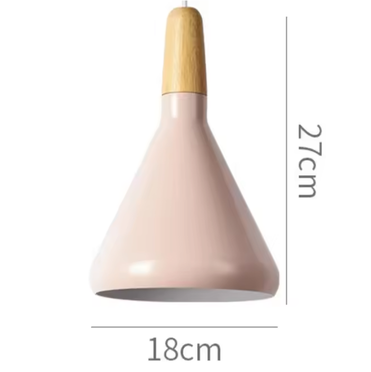 French Macaron Cone Pendant Light – Colourful Modern Hanging Lamp | Elegant Scandinavian Ceiling Lighting