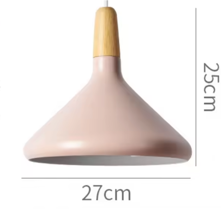 French Macaron Cone Pendant Light – Colourful Modern Hanging Lamp | Elegant Scandinavian Ceiling Lighting
