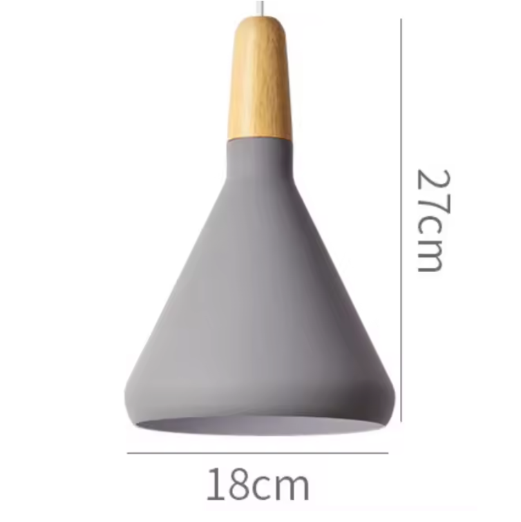 French Macaron Cone Pendant Light – Colourful Modern Hanging Lamp | Elegant Scandinavian Ceiling Lighting