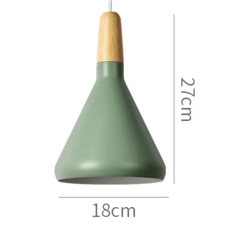 French Macaron Cone Pendant Light – Colourful Modern Hanging Lamp | Elegant Scandinavian Ceiling Lighting
