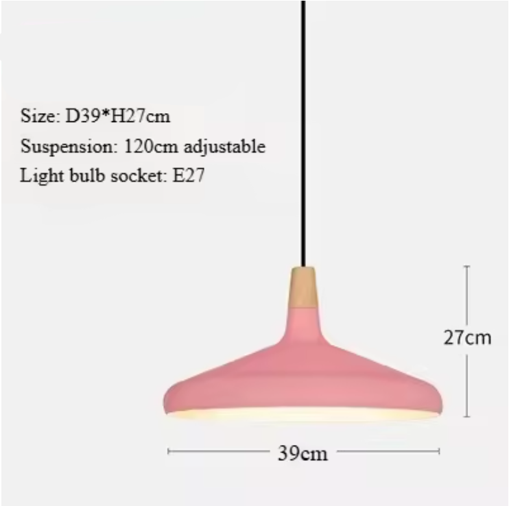 French Macaron Cone Pendant Light – Colourful Modern Hanging Lamp | Elegant Scandinavian Ceiling Lighting