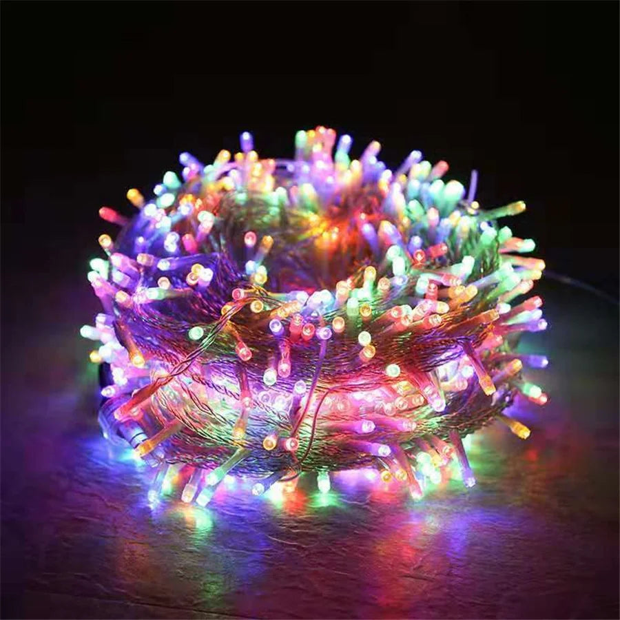 LumiFest LED Christmas String Lights – 10M / 50M / 100M Outdoor Fairy Lights with 8 Lighting Modes