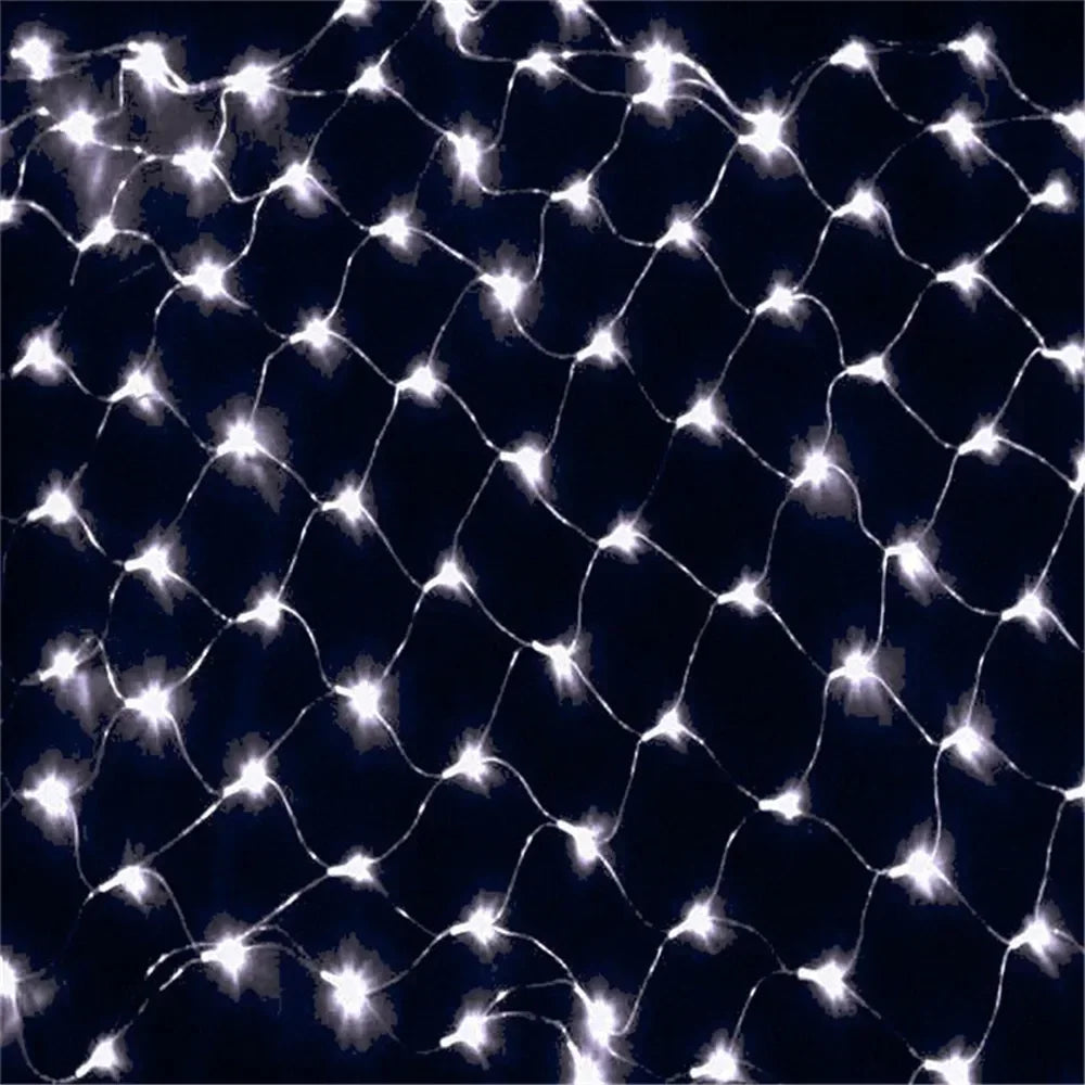 LumiGrid Net LED Lights – Decorative Mesh Fairy Lights | 8 Lighting Modes | Indoor & Outdoor Celebration Lighting