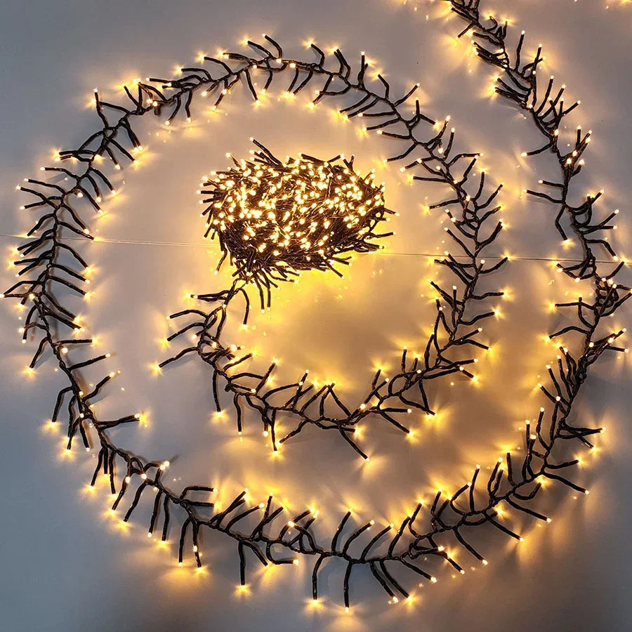 LumiBurst Cluster LED String Lights – Waterproof Firework-Style Christmas Lights | Indoor & Outdoor Decorative Lighting