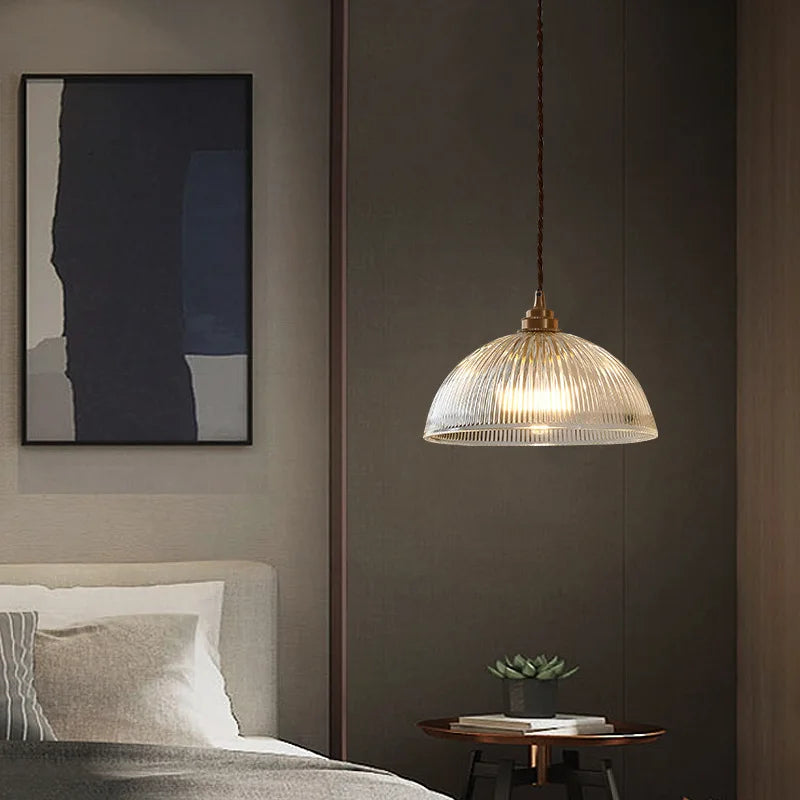 Verra Copper Pendant Light – Modern Glass Ceiling Lamp | Contemporary Ambient Lighting | Refined Interior Elegance