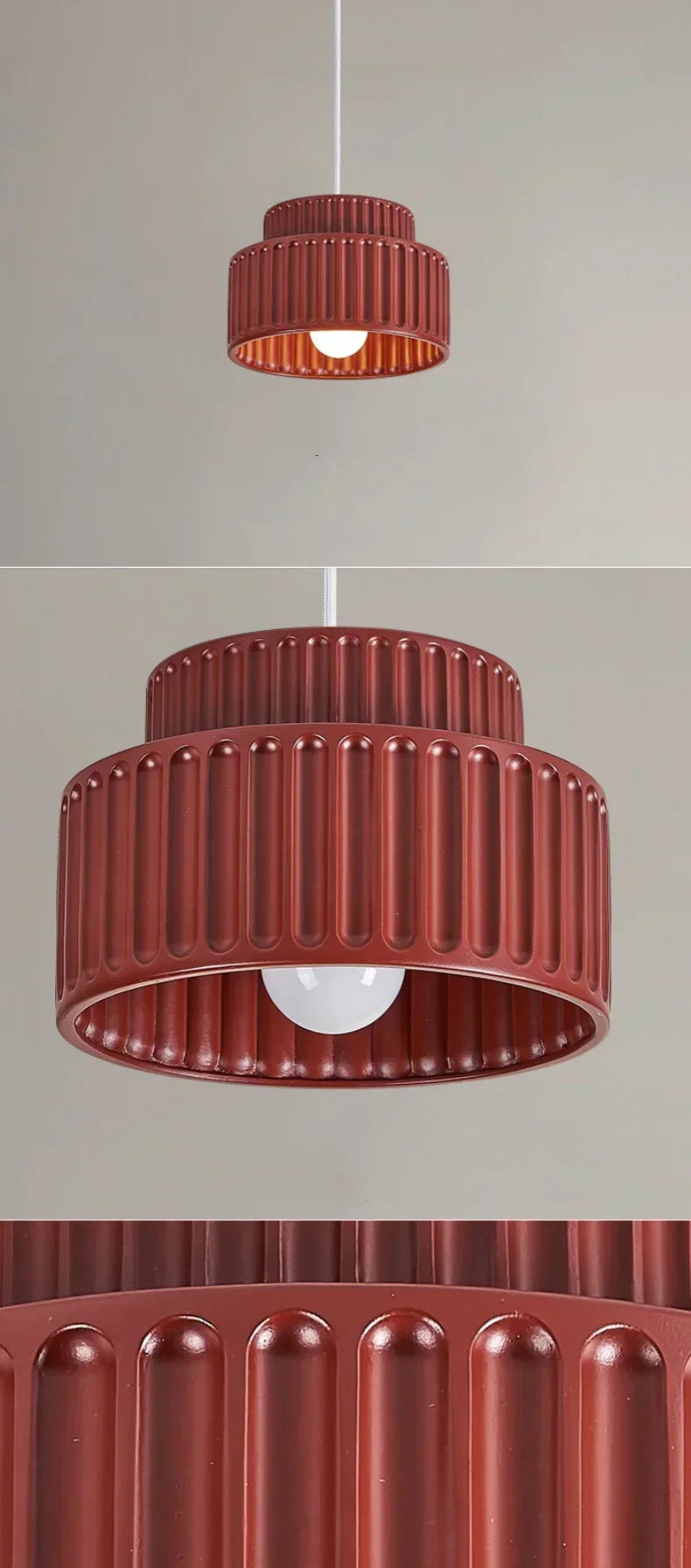 Veloura Resin Pendant Light – Nordic LED Ceiling Lamp | Minimalist Japandi Lighting for Modern Interiors