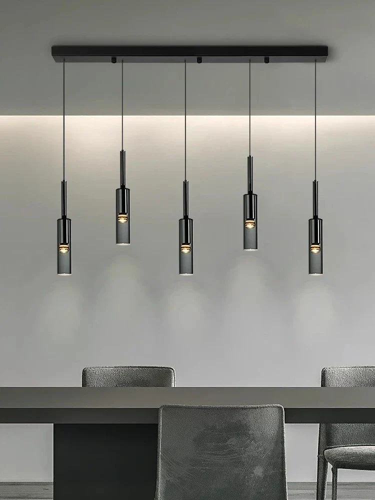 Obsidian Orb Pendant Light – Minimalist Glass Ceiling Lamp | Nordic LED Hanging Light for Contemporary Interiors