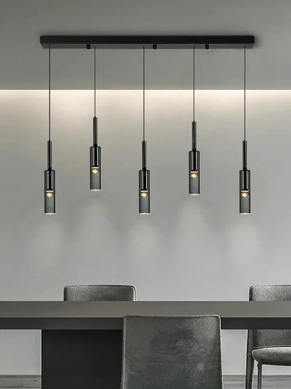 Obsidian Orb Pendant Light – Minimalist Glass Ceiling Lamp | Nordic LED Hanging Light for Contemporary Interiors