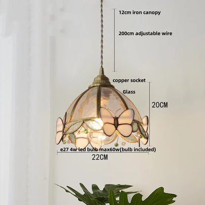 Nordic Glass Pendant Light with Brass Detail – Modern LED Ceiling Lamp | Scandinavian Designer Lighting