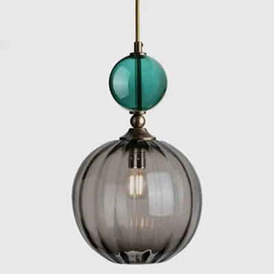 PrismGlow Glass Pendant Light – Scandinavian Ceiling Lamp | Coloured Glass Lighting | Contemporary Interior Accent