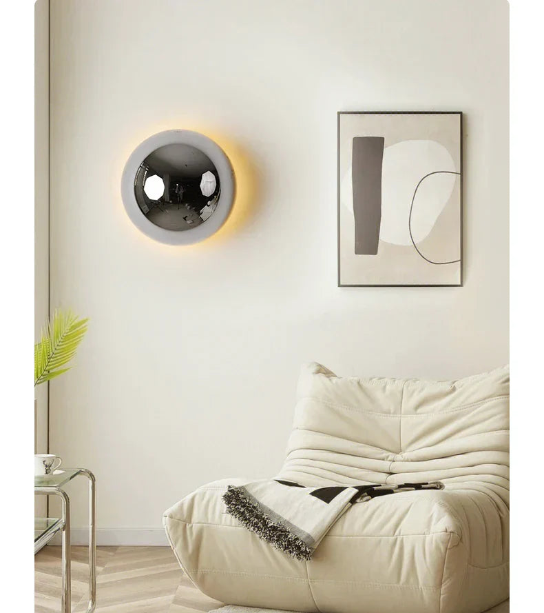 Orvello Round Wall Light – Bauhaus LED Wall Lamp | Modern Up & Down Ambient Lighting