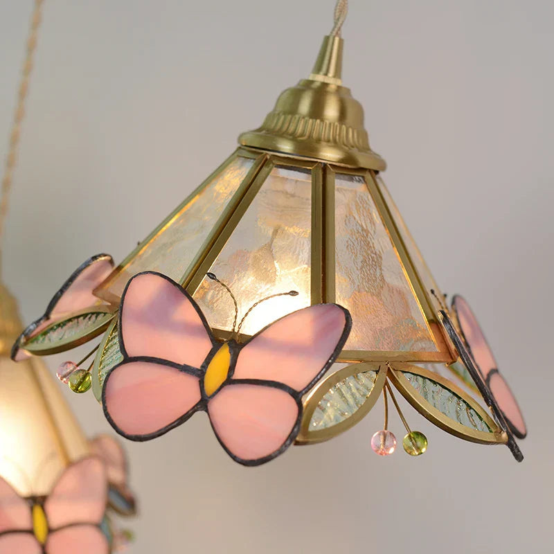 Nordic Glass Pendant Light with Brass Detail – Modern LED Ceiling Lamp | Scandinavian Designer Lighting
