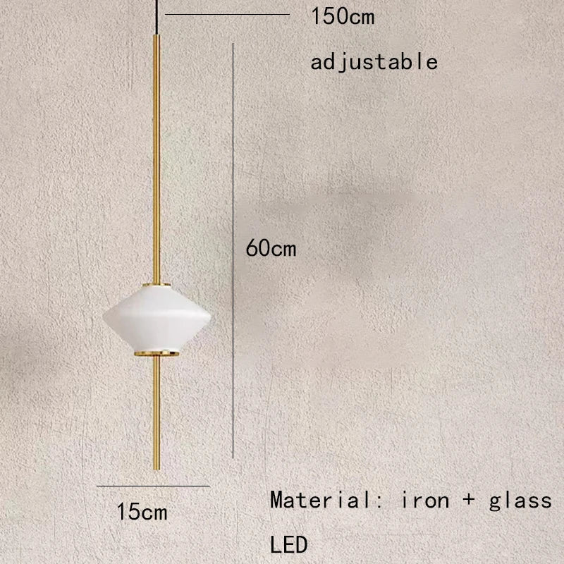 Modern Glass Globe Pendant Light – Elegant LED Ceiling Light | Adjustable Hanging Lamp | Contemporary Home Lighting