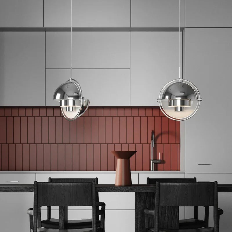 Sculptural Globe LED Pendant Light – Scandinavian Designer Ceiling Lamp | Dimmable Ambient Lighting | Contemporary Statement Chandelier