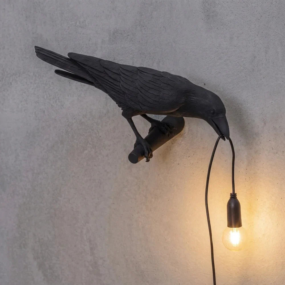 Lucky Bird Resin Table Lamp – Modern LED Decorative Table Light | Contemporary Bedroom & Living Room Lamp | Designer Home Décor