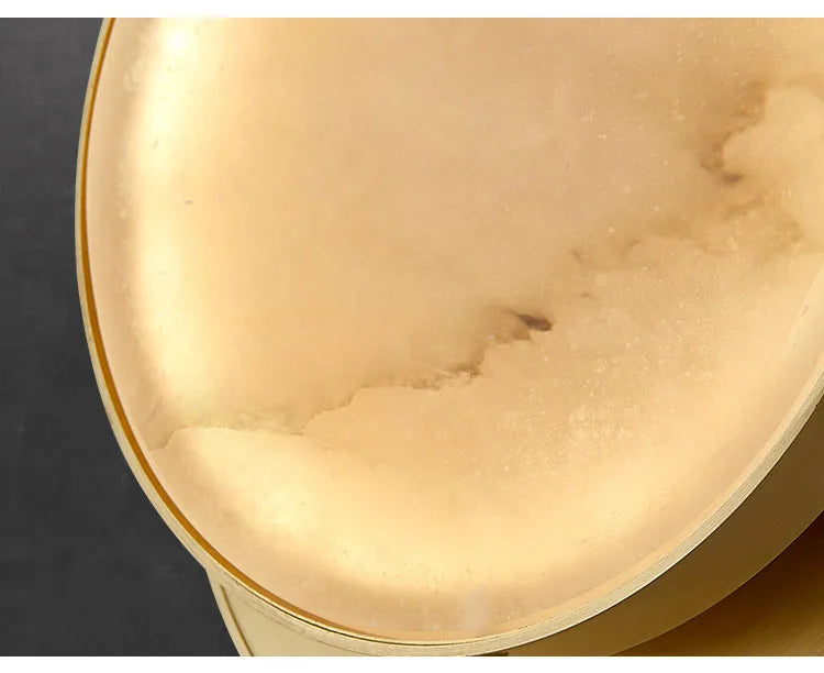 Marble Wall Light – Modern Gold LED Wall Lamp | Luxury Ambient Lighting | Contemporary Stone Interior Feature