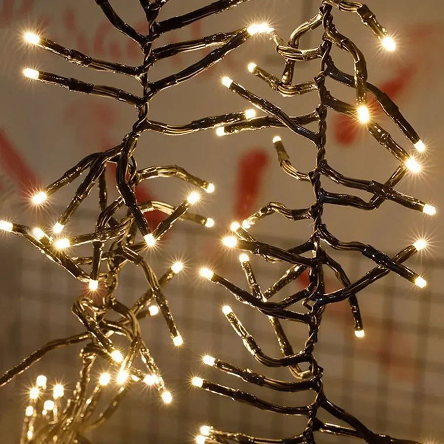 LumiBurst Cluster LED String Lights – Waterproof Firework-Style Christmas Lights | Indoor & Outdoor Decorative Lighting