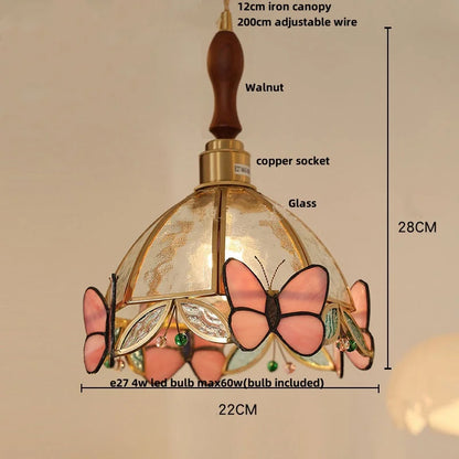 Nordic Glass Pendant Light with Brass Detail – Modern LED Ceiling Lamp | Scandinavian Designer Lighting
