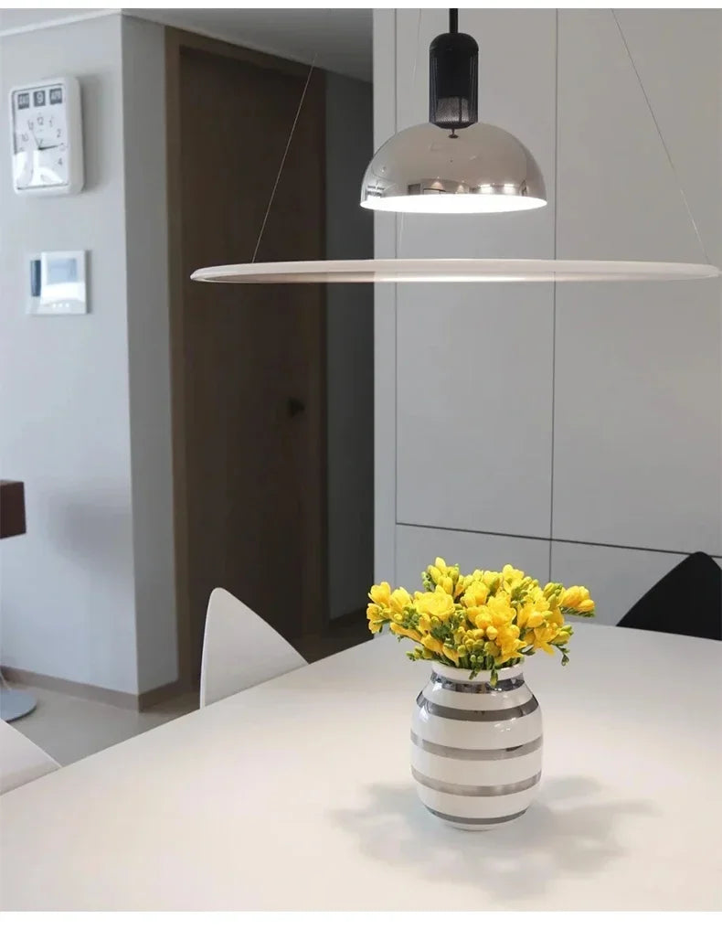 Modern Designer Pendant Light – Minimalist E27 Ceiling Lamp | Contemporary Dining & Bar Lighting | Luxury Interior Statement