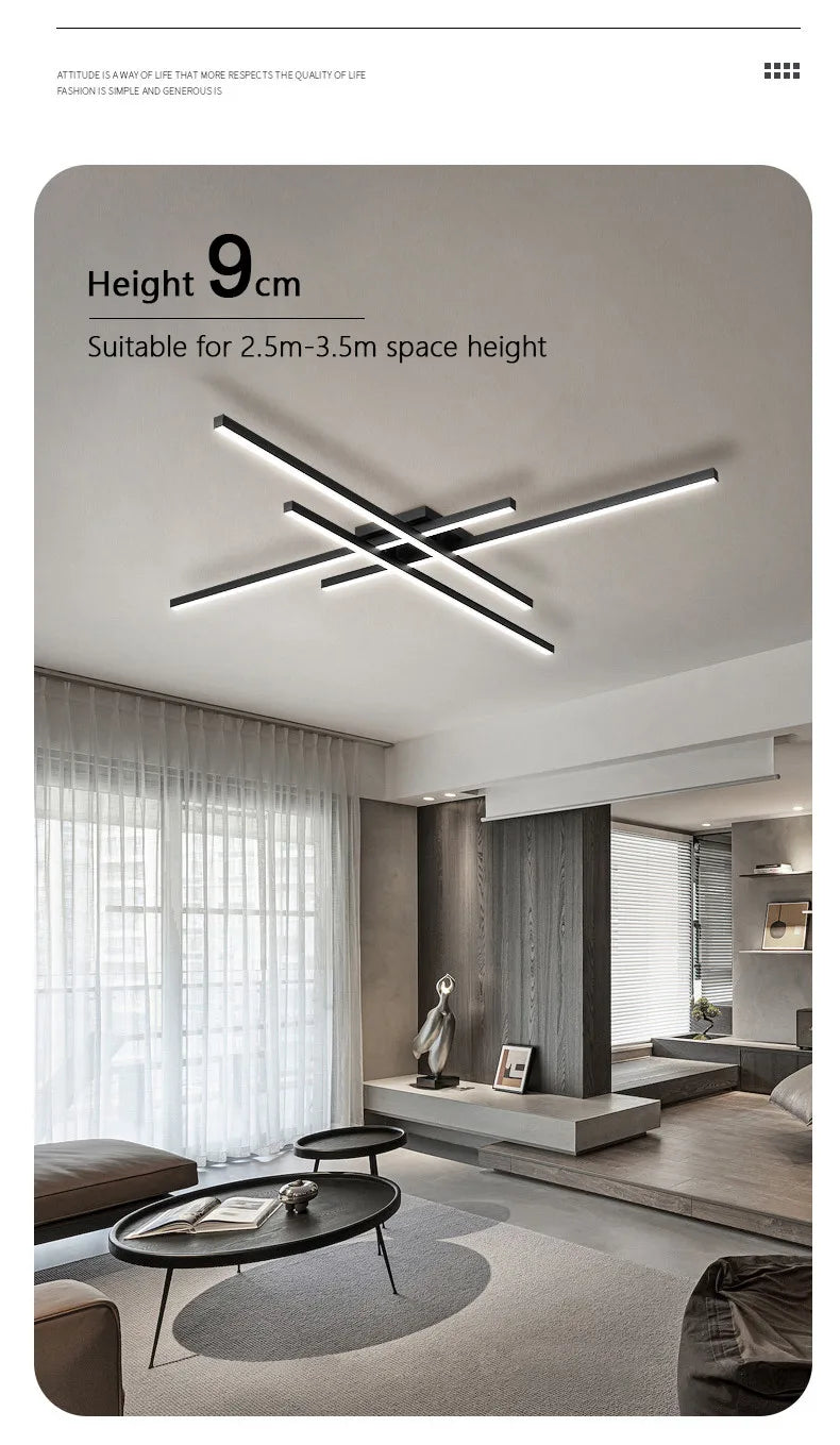 Scandinavian LED Ceiling Light – Modern Minimalist Ceiling Lamp | Energy-Efficient Flush Mount | Elegant Home Lighting