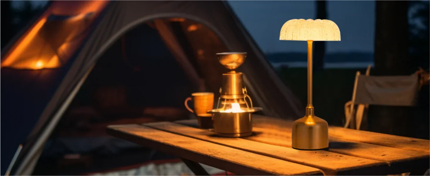 LumiVintage 3000 – Retro LED Tischlampe mit Touch-Dimmung und 3000mAh Akku-Leuchtezauber