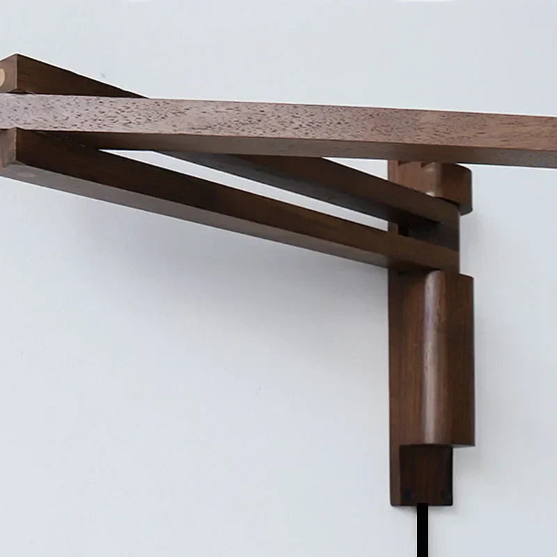 Hinoki Swing Wall Light – Japanese Wooden Wall Lamp | Adjustable Nordic Reading & Ambient Lighting