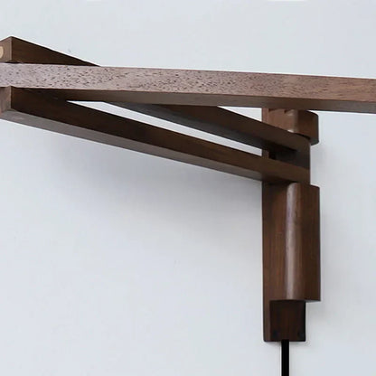 Hinoki Swing Wall Light – Japanese Wooden Wall Lamp | Adjustable Nordic Reading & Ambient Lighting