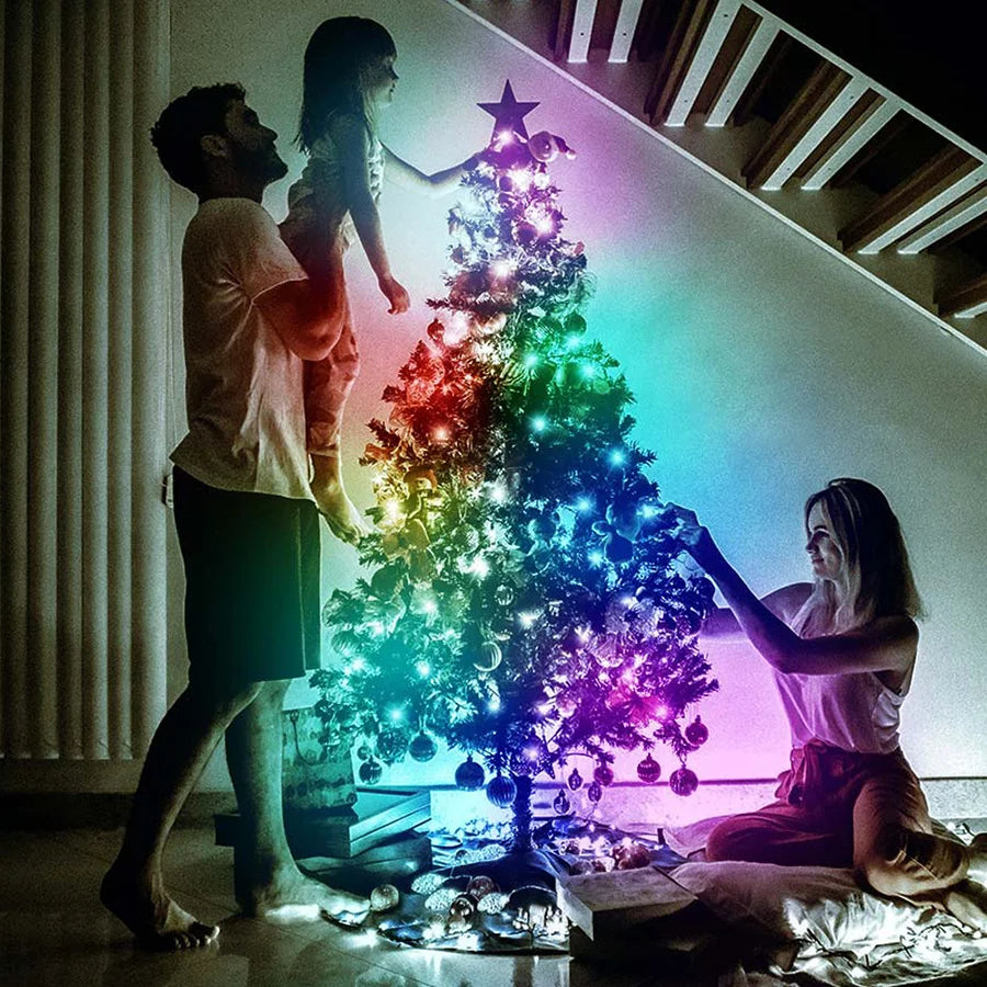 LUMISHOW RGB Smart LED String Lights – App & Remote Controlled Decorative Lighting | USB Powered Indoor & Outdoor Fairy Lights