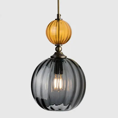 PrismGlow Glass Pendant Light – Scandinavian Ceiling Lamp | Coloured Glass Lighting | Contemporary Interior Accent