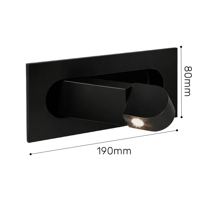 Arctis Pivot Wall Light – Adjustable Recessed LED Reading Lamp | Minimalist Nordic Wall Lighting