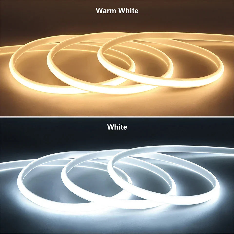 NeoGlow COB LED Neon Light Strip – Waterproof Flexible Lighting for Indoor & Outdoor Use