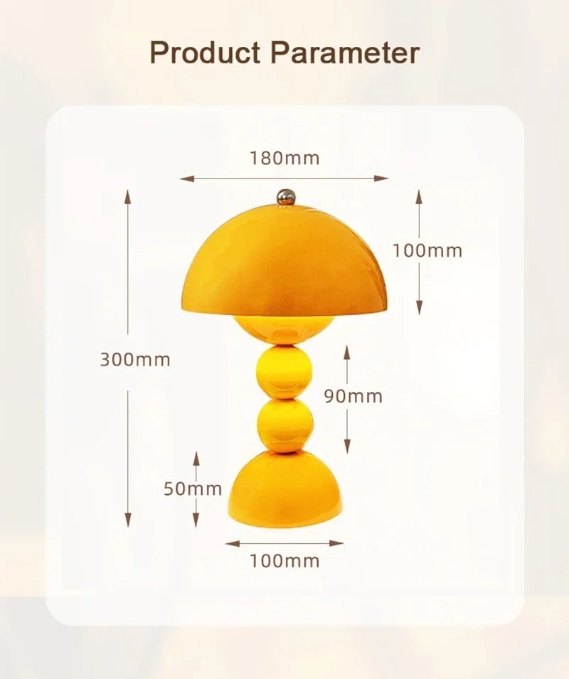 Nordic Flower LED Table Lamp – USB Dimmable Bedside Light | Decorative Floral Desk Lamp | Modern Ambient Lighting